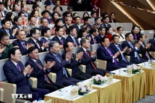 トー・ラム党書記長および他の代表者らが「ホーチミン－志の旅2025」に出席した。（写真：VNA）