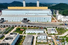 ソックソン廃棄物発電所では、1日あたり5,000トンの廃棄物の焼却処理が可能である。（写真：H.ソン）