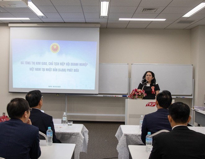 VJBA会長トン・ティ・キム・ザオ氏がイベントで発言（写真：VNA）