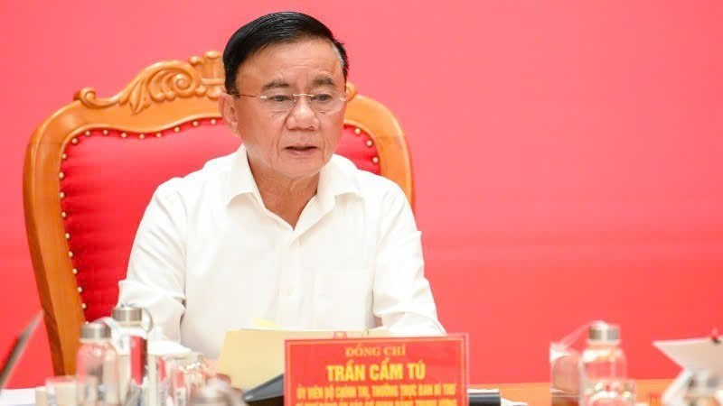 政治局員、党中央委員会書記局常務のチャン・カム・トゥ氏（写真：ダン・コア）