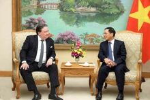 ブイ・タイン・ソン副首相（右）は、10月23日にハノイで駐ベトナム米国大使マーク・E・ナッパー氏を迎えた。（写真：VNA）