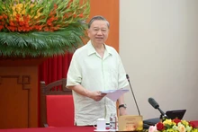 トー・ラム書記長は、保健省の党委員会および中央・地方の各省庁、各部門と作業会議を行った。（写真：ダン・コア）