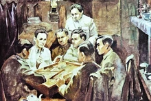 1930年に開催されたベトナム共産党結成会議（ファン・ケー・アン作の絵画）