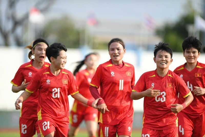 ベトナム女子サッカー代表は準決勝でインドネシアに5-0で快勝した。（写真：VNA）