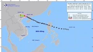 台風11号の予想進路（写真：国家水文気象予報センター）