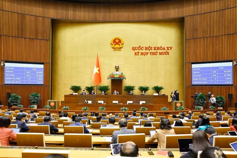 国会議員らが12月10日、改正計画法の採決を行った。（写真：VNA）