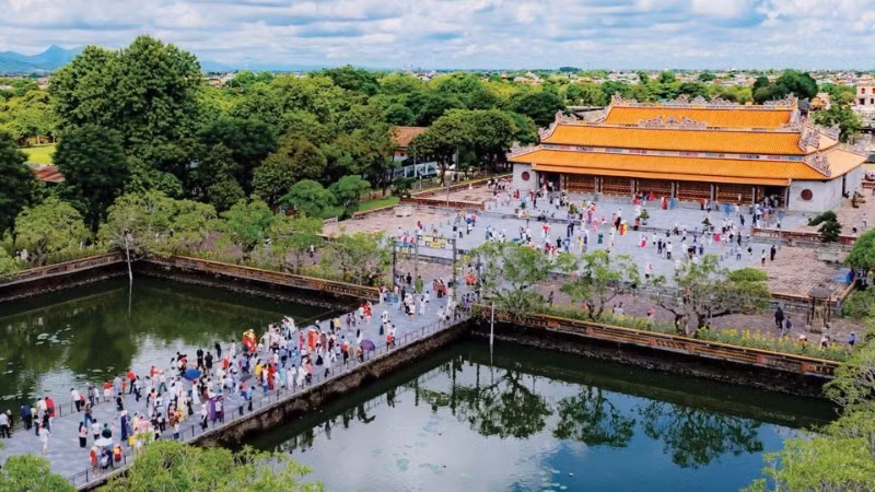 フエの文化遺産の保存は、同市の観光発展の基盤となっている。（写真：レ・ホアン）