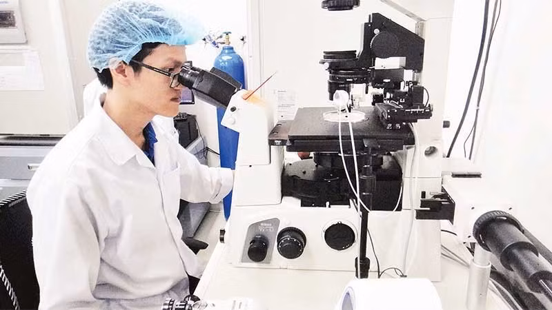 ホーチミン市国家大学における科学研究の様子