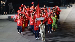 第33回東南アジア競技大会の開会式に出席するベトナム代表団（写真：NDO）
