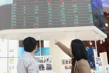 投資家たちはホーチミン市証券取引所（HOSE）で株式市場の動向を注視している。（写真：VNA）