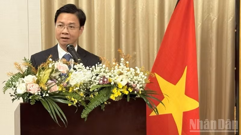 式典で挨拶する外務省のゴー・レー・ヴァン副大臣（写真：チュン・フン）